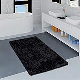 Paco Home Badezimmerteppich Badematte Badteppich Waschbar rutschfest Weich Modern Einfarbig, Grösse:80x150…