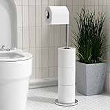 Toilettenpapierhalter Stehend FüR Klopapier Aufbewahrung, PräMie Edelstahl Klopapierhalter Stehend ohne…