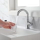 Auralum Einhand-Waschtischarmatur 360° Drehbar Wasserhahn Bad Mischbatterie Badarmatur Kalt-Warmwasser…