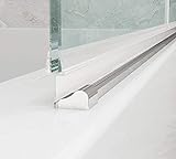 BD-Baode 2x95cm Schwallschutzprofil für Dusche Schwallleiste Alu Schwallschutzleiste für Duschen