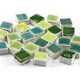 Mosaik-Minis (5x5x3mm), 5000 Stück, mix grün