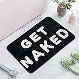 Firecos Get Naked Badematte Fußmatte rutschfeste Türmatte Fussmatte Microfiber Badezimmermatte Badewanne…
