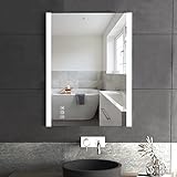 furduzz IL-04-60 600x450mm Badezimmerspiegel mit LED-Lichtern, Wandmontage-Badezimmerspiegel, Badezimmerspiegel…