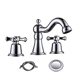 RKF Badezimmer Armaturen für Waschbecken 3 Loch Chrom 8 Zoll Weit verbreitet Waschbecken Wasserhahn…