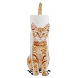 Avalita Toliet Papierhalter, Toilettenpapierhalter, Katzenform, Geschenk für Katzenliebhaber, Orange