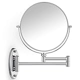 Miusco Kosmetikspiegel Wandmontage Makeup Spiegel, Premium 1X/10X Vergrösserungsspiegel, 8 '' Zweiseitiger…