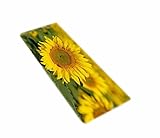 A.Monamour Badematten Badteppiche Badvorleger Sonnenblumen Muster Drucken Flanell Bad Teppich Fußmatte…