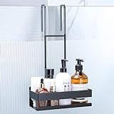 RUICER Duschregal, Dusch-Shampoo-Halter zum Aufhängen, Badezimmerregal aus SUS304 Edelstahl für Duschtür,…