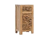 Woodkings® Bad Unterschrank Matay Holz Akazie rustikal Badunterschrank massiv Badmöbel Badezimmer Badezimmerunterschrank…