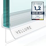 Vellure® Duschdichtung - NEU Premium Dichtung Dusche Glastür - Langlebige Duschtürdichtung unten, Gummilippe…