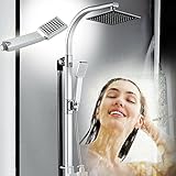 Duschsystem Regendusche, Brausestangenset, inkl. Duschset Duschschlauch Duschbrause Duschkopf Brausekopf…