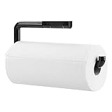 mDesign Küchenrollenhalter Wand - Halter für Papierrollen in Küche oder Bad - an der Wand zu befestigen…