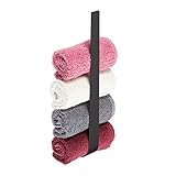 Relaxdays Handtuchhalter ohne Bohren, Edelstahl, 36 cm, Selbstklebende Handtuchstange, Gästehandtuchhalter…
