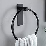 ZUNTO Handtuchring Schwarz Handtuchhalter Ring Ohne Bohren Handtuchstange für Küche und Badezimmer,…
