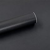 Möbelfolie Selbstklebend Schwarz 40 cm x 300 cm Matt Wasserdichte Klebefolie Möbel Dekoration für Möbeloberfläche Wände Schränke Tischplatten