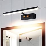 TYhogar LED Spiegellampe Bad 40cm, 180° drehbar LED Spiegellampe Badezimmer Spiegelleuchte Bad Lampe,…