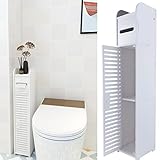 Badezimmer-Aufbewahrungsschrank, Badezimmer-Bodenschrank, freistehend, 1 Tür, 3-stöckig, seitlicher…