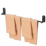 HITSLAM Handtuchhalter Bad ohne Bohren Schwarz Matt 60 cm, Badezimmer Handtuchhalter Edelstahl SUS304…