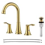 PARLOS Demeter 1365108 Badezimmer-Wasserhahn mit Zugstangen-Ablauf und CUPC-Wasserhahn-Zuleitungen,…