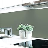 Küchenrückwand Grautöne 2 Unifarben Premium Hart-PVC 0,4 mm selbstklebend, Größe:120 x 60 cm, Ral-Farben:Betongrau…