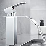iVIGA Wasserhahn Bad, 175MM Waschtischarmatur wenig Lärm Einhandmischer Wasserfall Waschbeckenarmatur…