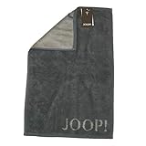 JOOP! 1600 Classic Doubleface Gästetuch (30 * 50 cm, anthrazit ) 3 er Set