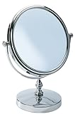 WENKO 3656190100 Kosmetikspiegel Romantic - Standspiegel, klappbar, Spiegelfläche ø 13cm, 300% Vergrößerung,…