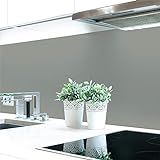 Küchenrückwand Grautöne 2 Unifarben Premium Hart-PVC 0,4 mm selbstklebend, Größe:Materialprobe A4, Ral-Farben:Steingrau…