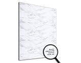 NORILIVING Muster Duschrückwand Fliesenersatz Dusche 20x29 cm Motiv Marmor weiß | Duschwand ohne Bohren…