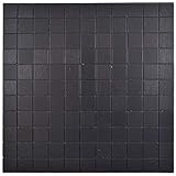 Selbstklebende Mosaikmatte Quadrat Alu Black Brushed für WAND KÜCHE Fliesenspiegel Thekenverkleidung…