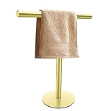 Badezimmer-Handtuchhalter, goldfarben, T-Form, Handtuchhalter, Ständer, SUS304 Edelstahl, Handtuchhalter…