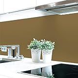 Küchenrückwand Grautöne Unifarben Premium Hart-PVC 0,4 mm selbstklebend, Größe:Materialprobe A4, Ral-Farben:Khakigrau…