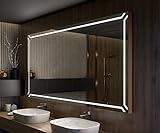 Artforma Badspiegel Premium 150x70 cm mit LED Beleuchtung und Abdeckung - Wählen Sie Zubehör - Individuell…