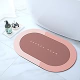 HUTVD Super Saugfähige Bodenmatte, 40 x 60 cm rutschfest Schnell trocknende Badezimmermatten, Gummiböden…