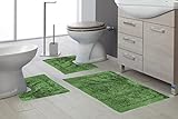 Badezimmerteppich, weich, dicht und saugfähig, mit rutschfester Unterseite für Waschbecken, Bidet und…