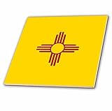 3dRose CT 158391 _ 2 Flagge von New Mexico-us American United State of America usa-red Sun Symbol der…