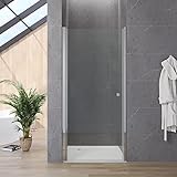 Pendeltür Dusche für Nische 100 cm breit 187 cm hoch Verstellbereich 100-103,5 cm Nischentür Drehtür…