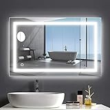 homewell Badspiegel groß Wandspiegel mit Beleuchtung Bad Spiegel Wandspiegel Badezimmer A++ Touch-Lichtschalters…