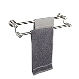 TocTen Doppelte Badetuchstange – dicker SUS304 Edelstahl Handtuchhalter für Badezimmer, Badezimmerzubehör,…