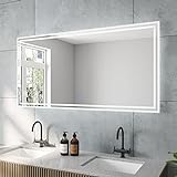 ESSENS-Serie LED Spiegel groß 140x70 cm Badspiegel Badezimmerspiegel mit Beleuchtung Kaltweiß Neutralweiß…