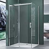 Mai & Mai Duschkabine aus Sicherheitsglas mit NANO 70x140cm Eck-Dusche mit Schiebetür
