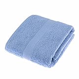 Homescapes Flauschiges Premium Duschtuch aus 100% Reiner Baumwolle (70 x 130 cm (Duschtücher), Hellblau)