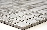 Mosaik Quadrat Laceo Grey Keramik Mosaik, Mosaikstein Format: 23x23x6 mm, Bogengröße: 300x300 mm, 1…