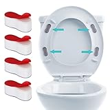 WC-Sitz-Puffer,4 Stück Toilettensitzpuffer Universal Ersatz Stoßstangen Abstandhalter Auflagestopfen…
