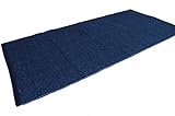 Easy Teppich aus Baumwolle, waschbar, für Bad und Küche, rutschfest (50 x 80 cm, Blau)