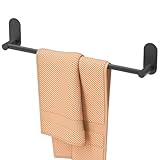 HITSLAM Handtuchhalter Bad ohne Bohren Schwarz Matt 45 cm, Badezimmer Handtuchhalter Edelstahl SUS304…