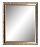 25 x 20 cm, Antik Spiegel, Alte Spiegel, Stabiler Rückwand, Rahmen Farbe: Gold