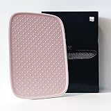 Regenduschkopf D2201E eckig - 30 x 21 cm - Anti-Kalk - Farbe wählbar, Farbe:Weiß/Rosa matt