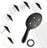 SparkPod 6-Function High Pressure Shower Head - 6" Wide Angle Handheld Shower Head Set with Brass Swivel…