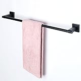 Alise Handtuchhalter für Badezimmer, Wandmontage, 61 cm, SUS304 Edelstahl, Schwarz